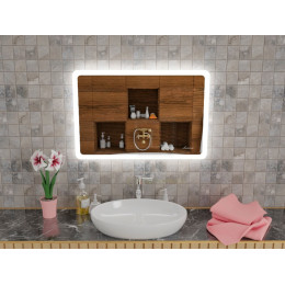 Зеркало с мягкой интерьерной подсветкой для ванной комнаты Катани 200х80 см