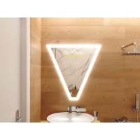 Зеркало в ванную комнату с подсветкой Винчи 65х65 см